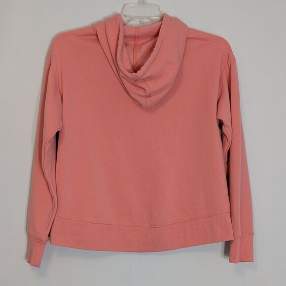 REEBOK Pink Long Sleeve Pullover Fleece Hoodie; Size M - Picture 2 of 3